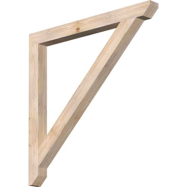 Ekena Millwork Traditional Slat Smooth Bracket, Douglas Fir, 3 1/2"W x 42"D x 42"H BKT04X42X42TRA06SDF - main